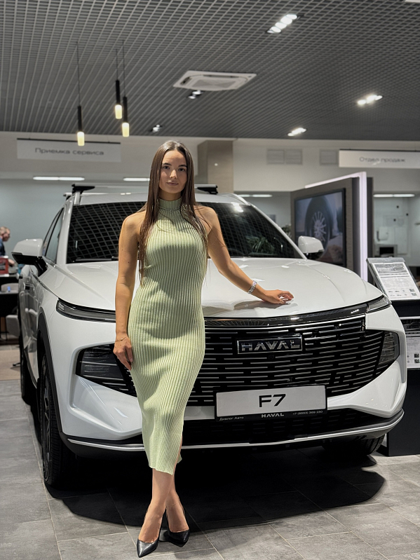 Haval F7 Премиум, голубой
