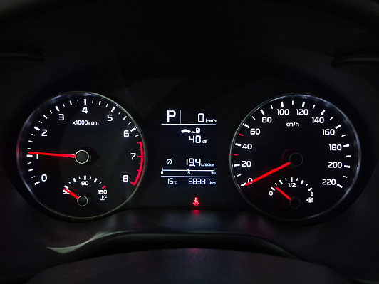 Kia Rio Premium, 2017 года, пробег 68385 км