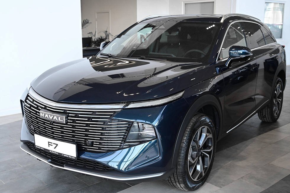 Haval F7 Премиум, голубой