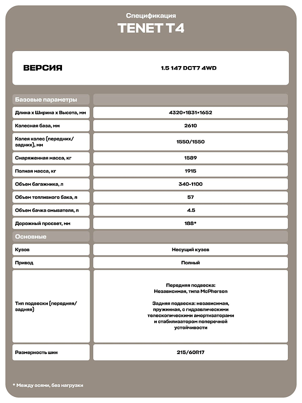 TENET T4 Актив, белый