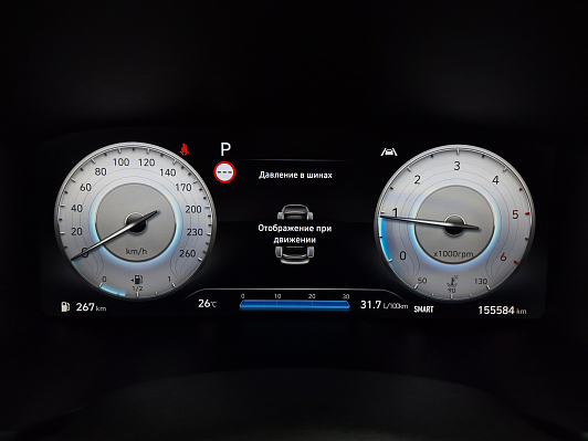 Hyundai Santa Fe Calligraphy, 2021 года, пробег 155475 км