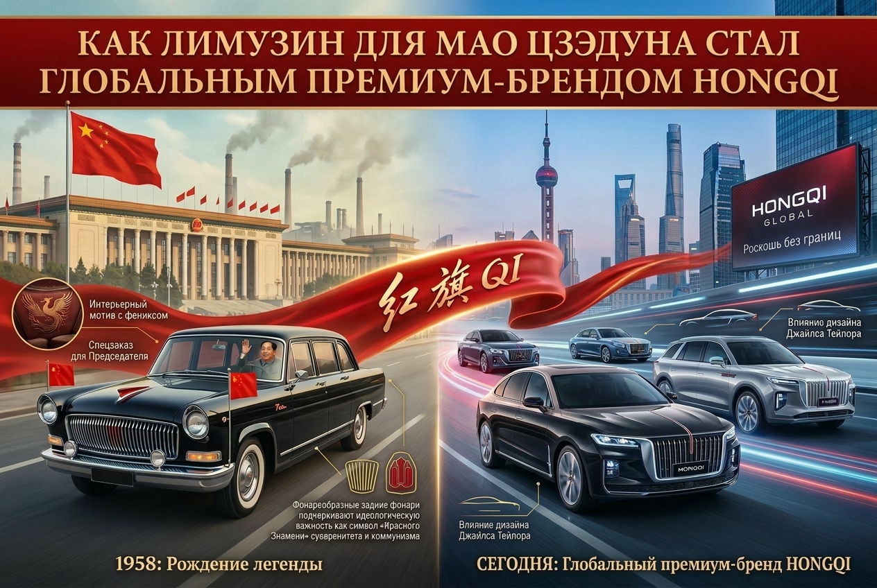 Как лимузин для Мао Цзедуна превратился в  глобальный премиум-бренд HONGQI