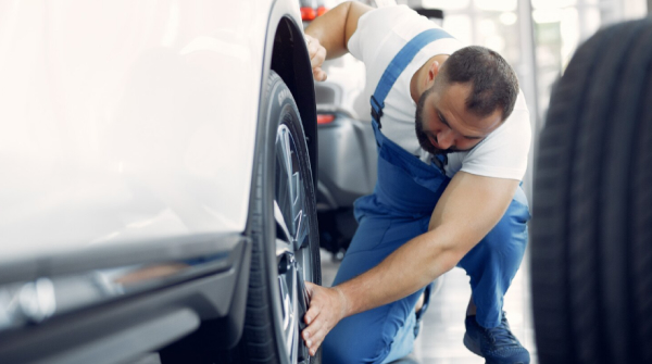 Замена колес в сборе без мойки и балансировки + проверка углов установки колес (диагностика сход-развала) — фото